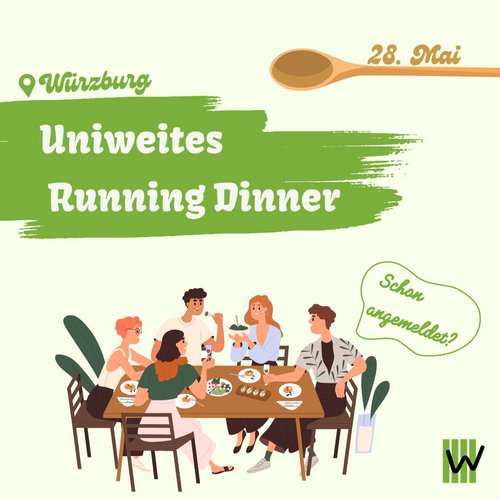An alle Hobby-Köchinnen und Köche in Würzburg 👨‍🍳: Habt ihr euch schon zum Running Dinner am 28. Mai angemeldet? Dieses...